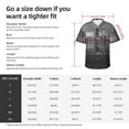 thumbnail image 3 of Chicago Skyline Men'S 3d Print Casual Button Down Shirts, Novelty Hawaiian Short Sleeves Xl, 3 of 8