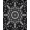 Black, Pattern 1, variant on ODIKA 4x6 Machine Washable Non-Slip Area Rug, Avant Garde Irregular Polygon Network With Contrast Highlights High Traffic Rug, White, 564665