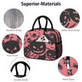 thumbnail image 4 of Womens Halloween Pink Spooky Pumpkins and Bats Lunch Box for Work,Insulated Lunch Bag for Women,Loncheras Para Mujer,Leakproof Adult Lunch Bag for Work,Beach,Travel,Picnic,Camping, 4 of 7
