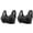 Black, variant on 2PCS Front Closure Bras for Older Women Soft Wireless Full Coverage Seamless Jelly Bras