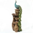 thumbnail image 6 of LuxenHome 44" Resin Outdoor Water Fountain, Peacock Garden Water Fountain Outdoor with LED Lights, 6 of 6