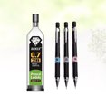 thumbnail image 2 of MasteelfCA 6pcs Mechanical Pencil Refill Sets Simple Writing Tool for Home School Outdoor (3pcs 0.7mm Mechanical Pencil, 3pcs 2B 0.7mm Refill), 2 of 8