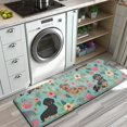 thumbnail image 3 of Dachshund and Flower Kitchen Rug Mat,Kitchen Runner Rugs Non Skid Washable,Decorative Kitchen Floor Mats for Kitchen,Sink,Laundry,17"x47.2", 3 of 7