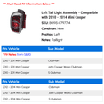 thumbnail image 2 of Left Tail Light Assembly - Compatible with 2010 - 2014 Mini Cooper 2011 2012 2013, 2 of 2