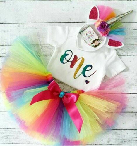 1st birthday rainbow outfit