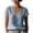 Blue, variant on Womens Tops Casual Summer Short Sleeve V-Neck Circle Tops - Button Front for Everyday Green M
