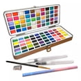 thumbnail image 1 of Water Color Paint Set, Watercolor Paints Pack Perfect Gift Wide Applicability Safe To Use Lightweight  For Children For Art Class, 1 of 8