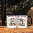 thumbnail image 3 of Happy New Year with Miniature American Shepherd Fireworks Holiday Xmas Winter 2025 Heat Color Changing Mug MAS Dog Lover Gifts Magic Coffee Mug - 00025, 3 of 4