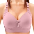 thumbnail image 2 of Bixock Wirefree Bras for Women Push Up Bra Plus Size No Underwire with Support Traditional Thin Cup Shape All Round Lingerie Wear for Casual Indoor Daily Wear, 2 of 9