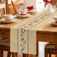 thumbnail image 5 of Khaki Flower Branch Table Runner 72 Inches, Spring Summer Farmhouse Botanical Bed Runner Dresser Scarves Tabletop for Indoor Outdoor Parties/Ceremony/Banquet, 18" x 72", 5 of 9