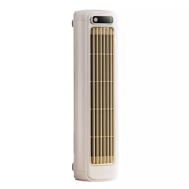Ventilador de pie portátil Inteprter enfriamiento ininterrumpido 2 configuraciones de velocidad Beige
