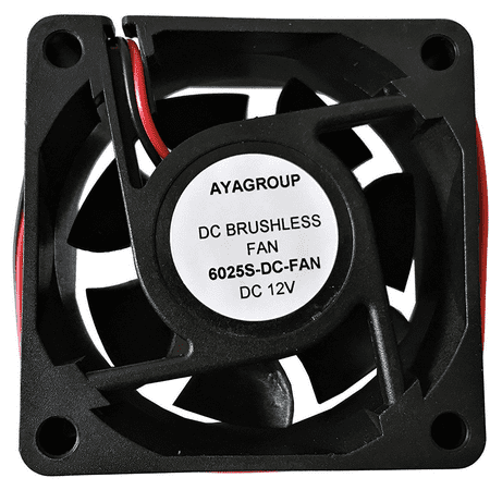 AYA 60×60×25mm 12V 60mm 6025S DC Brushless Cooling Exhaust Fan with 2-Pin