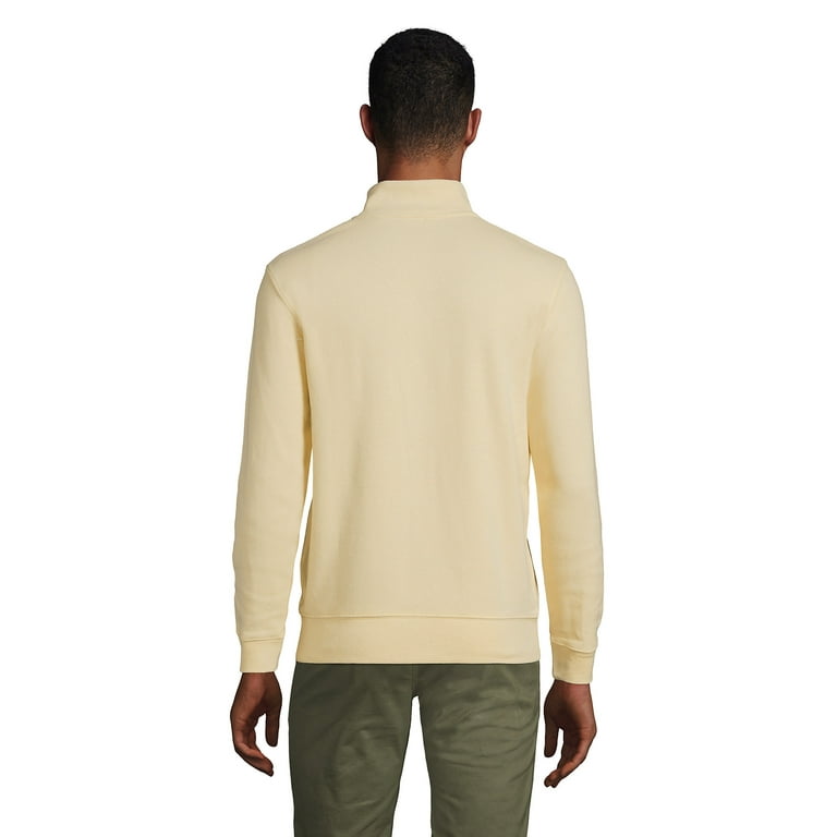 Lands End Men s Bedford Rib Quarter Zip Sweater Walmart