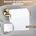 thumbnail image 4 of Juego de Accesorios Baño Dorado - 7Pcs Acero Inoxidable Accesorios para Baño - Toalleros y Anillo de Toallas, Portarrollos para Papel, 2 Gancho Adhesivo(Oro), 4 of 7