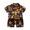 Gold, variant on Vedolay Boys' Short Sets Boys Summer Outfits Palm Tree Print Short Sleeve Button Down Shirt and Casual Shorts Set,White 120