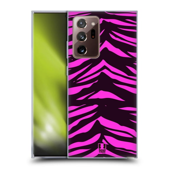 Head Case Designs Mad Prints Magenta Tiger Soft Gel Case Compatible with Samsung Galaxy Note20 Ultra / 5G
