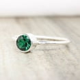 thumbnail image 3 of Emerald 925 Sterling Silver Ring, Round Cut Anniversary Gift Christmas Gift Ring For Him, 3 of 5