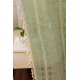 thumbnail image 4 of Xiao Hua Cortinas largas con bolsillo para barra - 1 cortina verde para dormitorio, 274*132 cm, poliéster, ideales para privacidad y control de la luz. Estilo A, 4 of 5