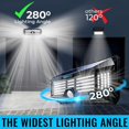 thumbnail image 4 of Luces solares para exteriores Super-Bright 202LEDs - Luces LED con sensor de movimiento solar para exteriores - para pared, poste, camino Jardín hasta - Alimentado por batería solar XianweiShao 9024715967589, 4 of 5