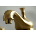 thumbnail image 3 of Kingston Brass KS1167NL 8 in. Widespread Bathroom Faucet, Brushed Brass, 3 of 5