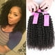 thumbnail image 1 of Original Queen brasileño sin procesar Virgen rizado rizado tejido de cabello humano 3 paquetes Extensiones de cabello rizado profundo Longitud mixta 8 10 12 pulgadas, 1 of 2