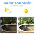 thumbnail image 5 of Solar Fountain, Floating Solar Powered Water Fountain Pump for Bird Bath, Garden, Pond, Pool, Outdoor 6.3in, 5 of 6