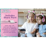 Gabbys Dollhouse Wired Headphones with Share Port and Parental Volume Limiter to Protect Sensitive Hearing.