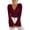 Red*, variant on RUTAYY Women's T Shirt Ribbed Knit Slim Fit Long Sleeve Comfortable Soft Stretchable Basic Tops Everyday Casual Wear Fashion Travel Tshirts