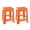 Orange, variant on Mintra Home Light Duty Plastic Stools (18in Height, 2 Pack)
