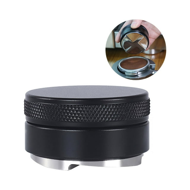 Répartiteur et Tasseur de Café, Niveleur d'Espresso à Hauteur Réglable, Répartiteur de Café Réglable, Niveleur de Poudre de Café en Acier Inoxydable pour Maison, Café, Boulangerie