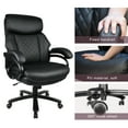 Heavy Duty Executive Office Chair, 400lbs Big and Tall Leather Office