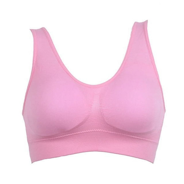 2018 Women Sport Padded Seamless Bra Running Vest Tops Rimless Bras Plus Size New