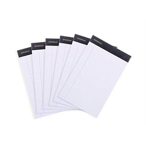 Libretas legales Mintra PREMIUM BLANCO 6u 5x8 LÍNEAS ESTRECHAS 50 hojas por bloc microperforado