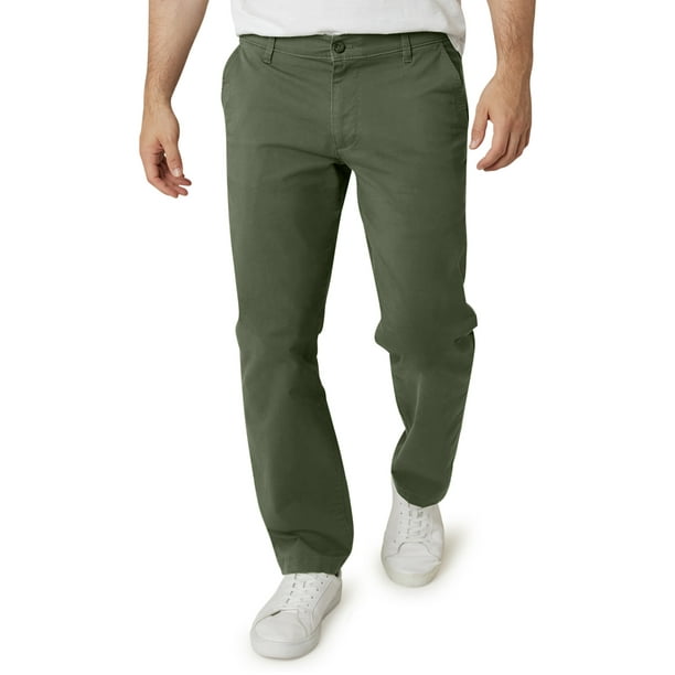 Chaps Men's Classic Stretch Straight Fit Flat Front Chino Pant Sizes