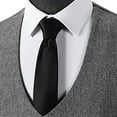 thumbnail image 6 of RYDCOT Mens Double-Breasted Suit Vest V-Neck Solid Color Sleeveless Outdoor Casual Vest Gray, 6 of 6
