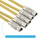 thumbnail image 4 of Uxcell 3.5" Cable de llavero de alambre 5 paquetes anillo de llave de acero inoxidable amarillo, 4 of 6