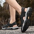 thumbnail image 6 of YOURDIARY Mens Comfort Outdoor Sport Sandals Closed Toe Hiking Walking Beach Water Shoes, 6 of 8