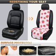 thumbnail image 4 of FOR U DESIGNS Car Seat Cover Non-Slip Universal Car Accessories Pink Strawberry Flower Print, All-Season, Comfort, Washable Polyester, Quilted Car Accessories for Most Cars SUVs Trucks, 4 of 7