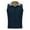 Navy, variant on Christmas Clearance! ZVNAΖH Mens Fleece Lined Vests Outerwear Full-zip Warm Sleeveless Jacket Casual Turn Down Collar Padded Coat