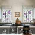 thumbnail image 4 of Vintage Country Curtains 36 Inch - 3 Panel Rustic Bloom Set with Bohemian Wildflowers, Rod Pocket Kitchen Window Drapes for Farmhouse Style, 4 of 6