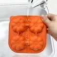 thumbnail image 4 of Binwennn Pumpkin Shaped Tray With Built In Funnel Make Round Ice With Ease Durable And Easy To Clean For Festive Drinks And Parties Silicone Tray Large round Ice Cubes Ice Coffee Freezer Cup Cool Bag, 4 of 8