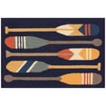 thumbnail image 2 of Liora Manne Frontporch Paddles Indoor Outdoor Area Rug Navy, 2 of 5