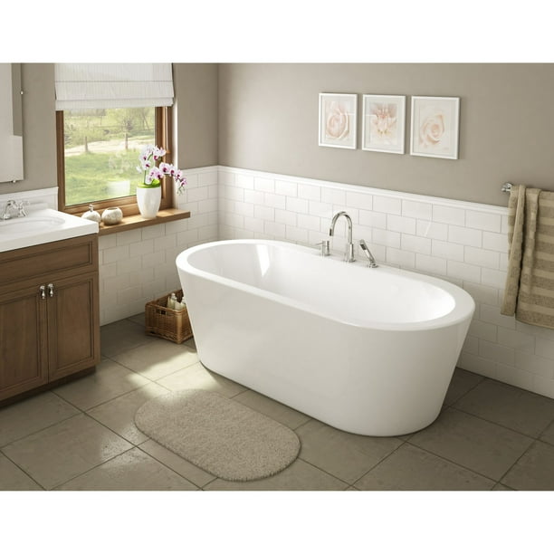 A and E Bath and Shower Una Free Standing Tub with Roman Faucet