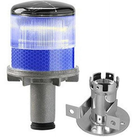Tapco B1885772 Solar Powered LED Strobe Lights, Blue Bulb