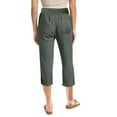 thumbnail image 4 of FRSASU Womens Capris Loose Fit Casual Pants Dressy Lightweight Solid Color Baggy Pants for Hiking Army Green XXL(XXL), 4 of 5