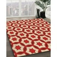 thumbnail image 3 of Ahgly Company Machine Washable Indoor Square Transitional Red Area Rugs, 4' Square, 3 of 7