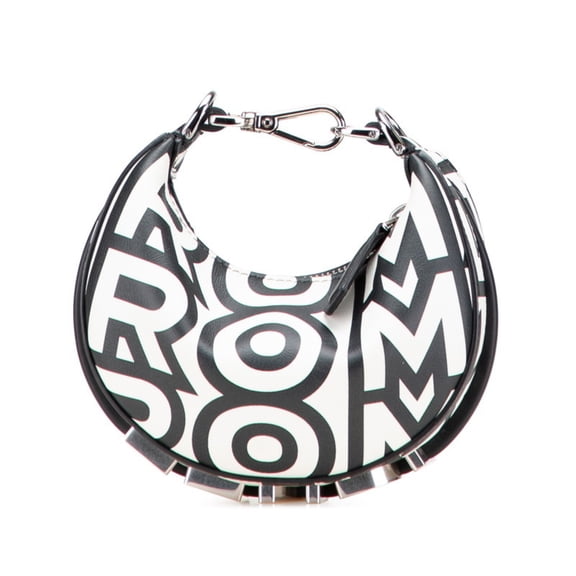 Pre-Owned Fendi Nanography Marc Jacobs Collaboration Handbag 7AS089 White and Black... (Good)