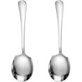 thumbnail image 1 of 2 Pcs Stainless Steel Large Buffet Serving Spoons Stainless Steel Serving Spoon Silver Serving Spoons with Long Handle, 1 of 5