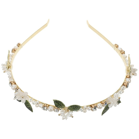 WASHWEPE 1Pcs Pretty Headbands for Women Multi Color Metal Circular Design for Various Occasions 6.1x5.3x0.98in