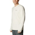 thumbnail image 5 of Columbia Men Regular fit Long Sleeve Henley Shirt Small Beige Solid, 5 of 9